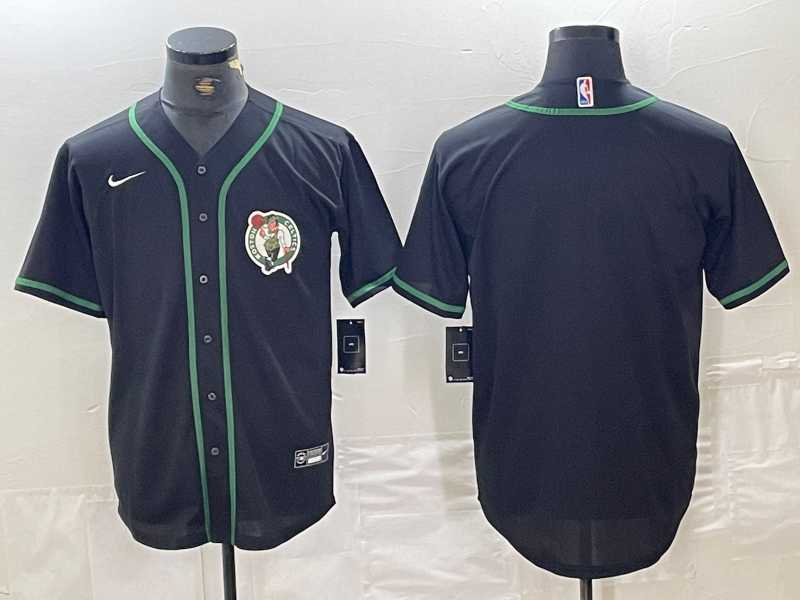 Men's Boston Celtics Black With Patch Cool Base Stitched Baseball Jersey,We sell and wholesale Men's Boston Celtics Black With Patch Cool Base Stitched Baseball Jersey on line form chian!